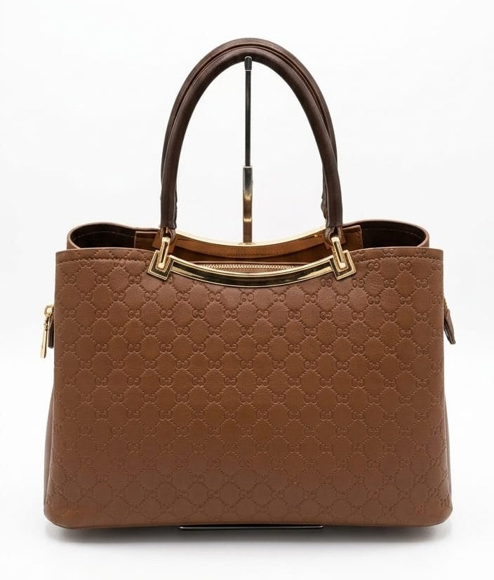 Evara Signature Satchel Multi Compartment Handbag