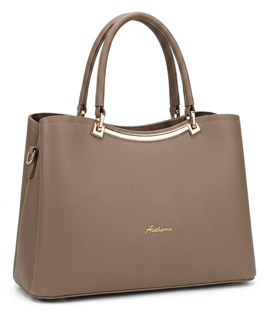 Evara Signature Satchel Multi Compartment Handbag