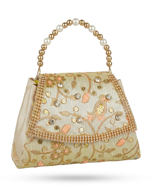 Floral Polished Potli Bags
