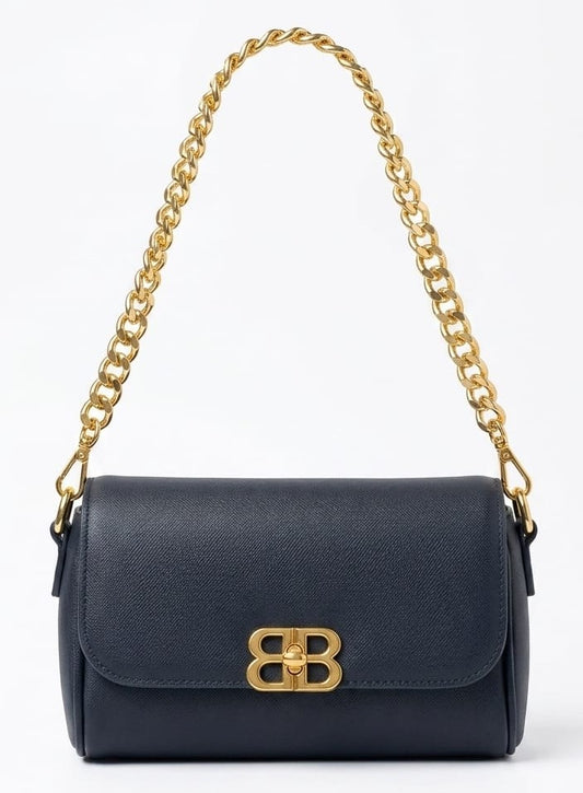 Bold Party Style purse with golden handle